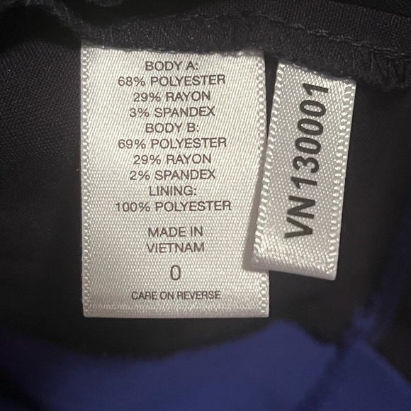 New York & Company Color Block Shift Dress Royal Blue Navy - Picture 6 of 12